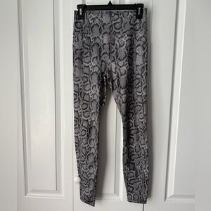 Avia Grey Snake-Pattern Leggings